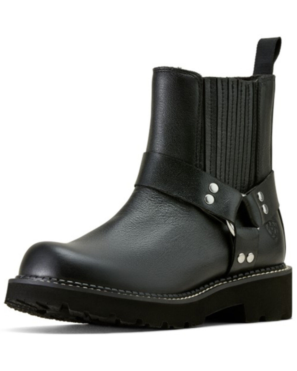 Image #1 - Ariat Women's Fatbaby Harness Chelsea Boots - Round Toe, Black, hi-res