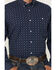 Image #3 - RANK 45&reg; Men's Repocharge Geo Print Long Sleeve Button-Down Stretch Western Shirt, Navy, hi-res