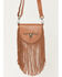 Image #2 - Idyllwind Women's Esperanza Longhorn Fringe Crossbody Handbag, Brown, hi-res