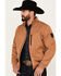 Image #2 - RANK 45® Men's Coolville Softshell Bomber Jacket , Lt Brown, hi-res