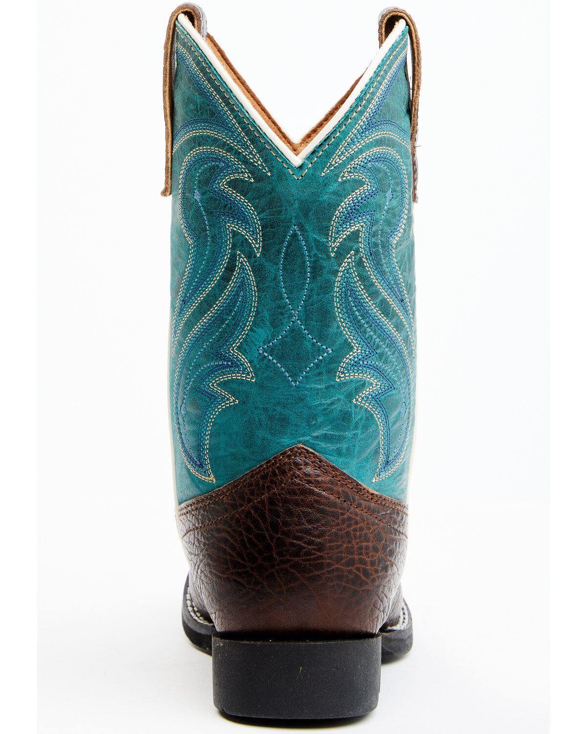 Image #5 - RANK 45&reg; Boys' Connor Western Boots - Broad Square Toe, Blue, hi-res