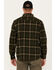 Image #4 - Lucky Brand Workwear Men's Hometown Plaid Print Long Sleeve Button-Down Flannel Shirt, Olive, hi-res