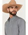 Image #2 - Cinch Men's Geo Print Modern Fit Long Sleeve Button-Down Western Shirt, Grey, hi-res