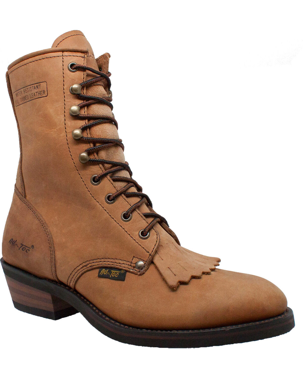 Image #1 - Ad Tec Men's Packer 9"Work Boots, Tan, hi-res