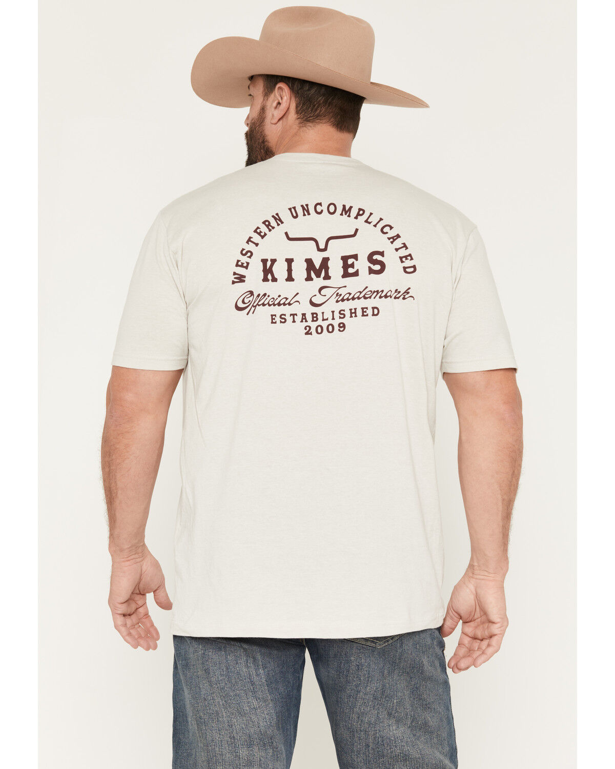 Kimes Ranch Men's Heavy Text Logo Short Sleeve Graphic T-Shirt, Natural, hi-res