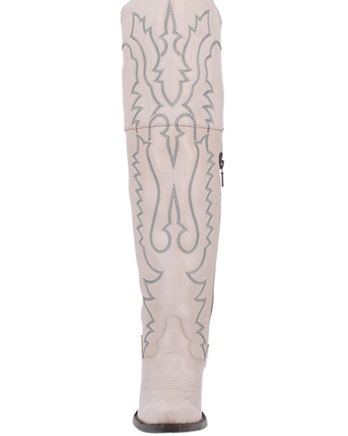 Image #4 - Dan Post Women's Loverfly Tall Western Boots - Snip Toe, White, hi-res
