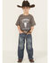 Image #1 - Cody James Little Boys' Wolfstooth Medium Wash Relaxed Bootcut Stretch Denim Jeans, Medium Wash, hi-res