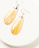 Image #1 - Paige Wallace Women's Spiny Oyster Teardrop Earrings, Orange, hi-res