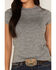 Image #3 - RANK 45&reg; Women's Solid Short Sleeve Performance Tee, Grey, hi-res