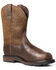 Image #1 - Ariat Men's Groundbreaker Met Guard Western Work Boots - Steel Toe, Brown, hi-res