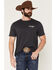 Image #2 - Wrangler Men's Boot Barn Exclusive Cowboy Logo Short Sleeve Graphic T-Shirt, Charcoal, hi-res
