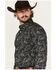 Image #2 - Cody James Men's Parker Paisley Print Long Sleeve Button-Down Stretch Western Shirt - Tall, Black, hi-res