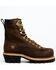 Image #2 - Hawx Men's 8" Lineman Lace-Up Waterproof Work Boot - Composite Toe, Brown, hi-res