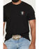 Image #3 - Ariat Men's Bucking Baqueno Short Sleeve Graphic T-Shirt, Black, hi-res