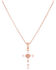 Image #1 - Montana Silversmiths Women's Entwined Rose Gold Brilliant Cross Necklace, Rose, hi-res