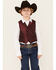 Image #1 - Scully Boys' Paisley Vest, Burgundy, hi-res