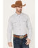Image #1 - Moonshine Spirit&reg; Men's Classy Malange Print Long Sleeve Snap Western Shirt, Grey, hi-res