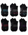 Image #1 - Timberland PRO Women's Contrast Logo No-Show Socks - 6 Piece, Black, hi-res