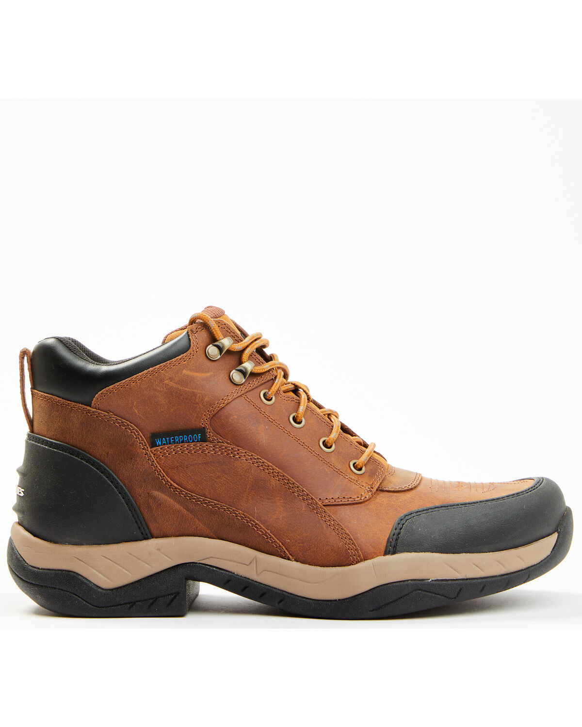 Image #2 - Cody James Men's 5" Endurance Palace Lace-Up WP Soft Work Hiking Boots, Brown, hi-res