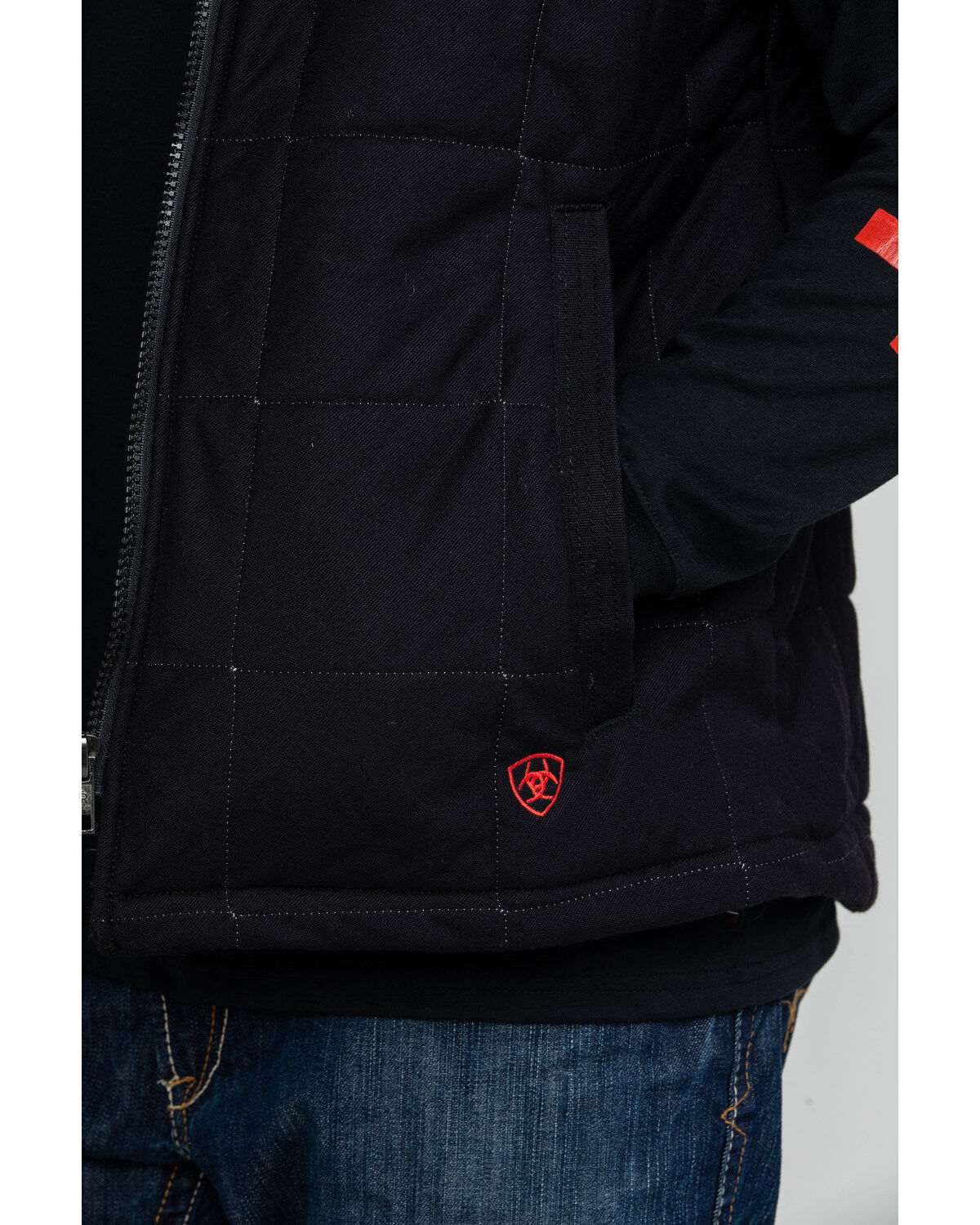 Image #4 - Ariat Men's FR Crius Insulated Work Vest - Big, Black, hi-res