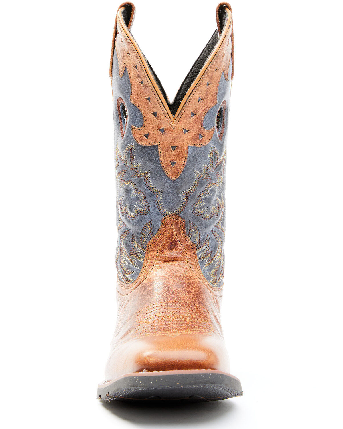 Image #4 - Laredo Men's Top Performance Western Boots - Broad Square Toe, Tan, hi-res