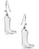 Image #2 - Montana Silversmiths Women's Sculpted Cowboy Boot Earrings, Silver, hi-res