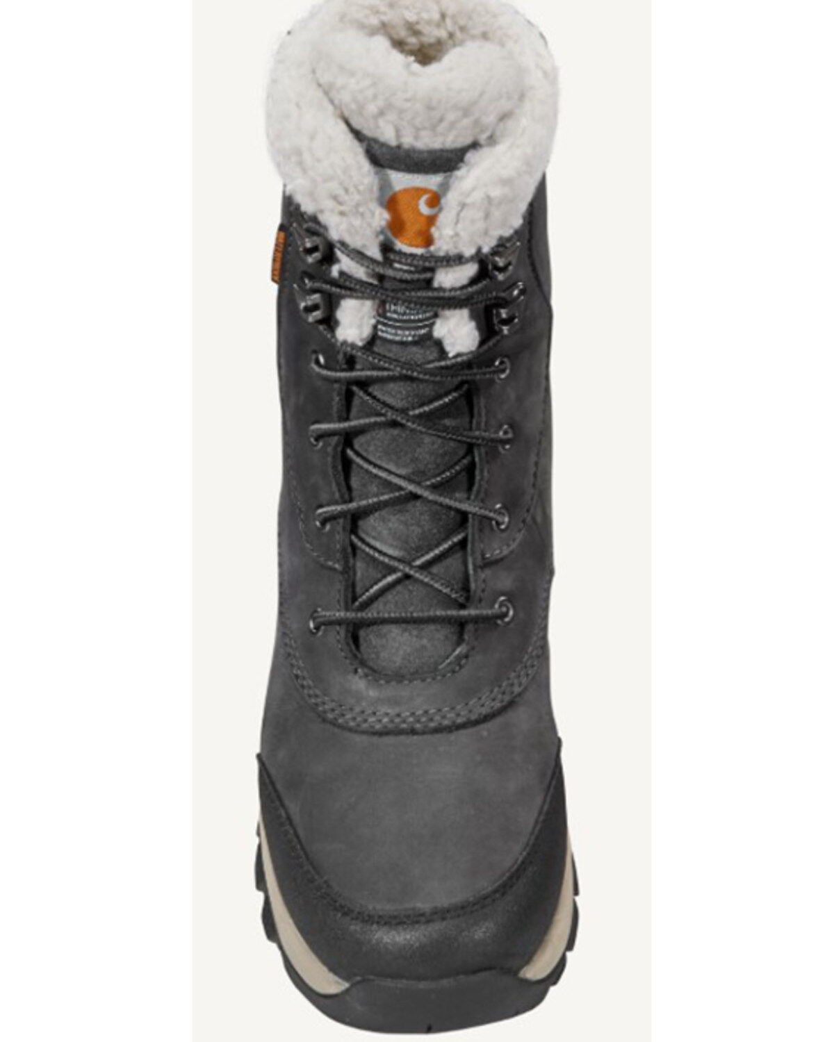 Image #4 - Carhartt Women's Pellston 8" Winter Work Boot - Soft Toe, Dark Grey, hi-res