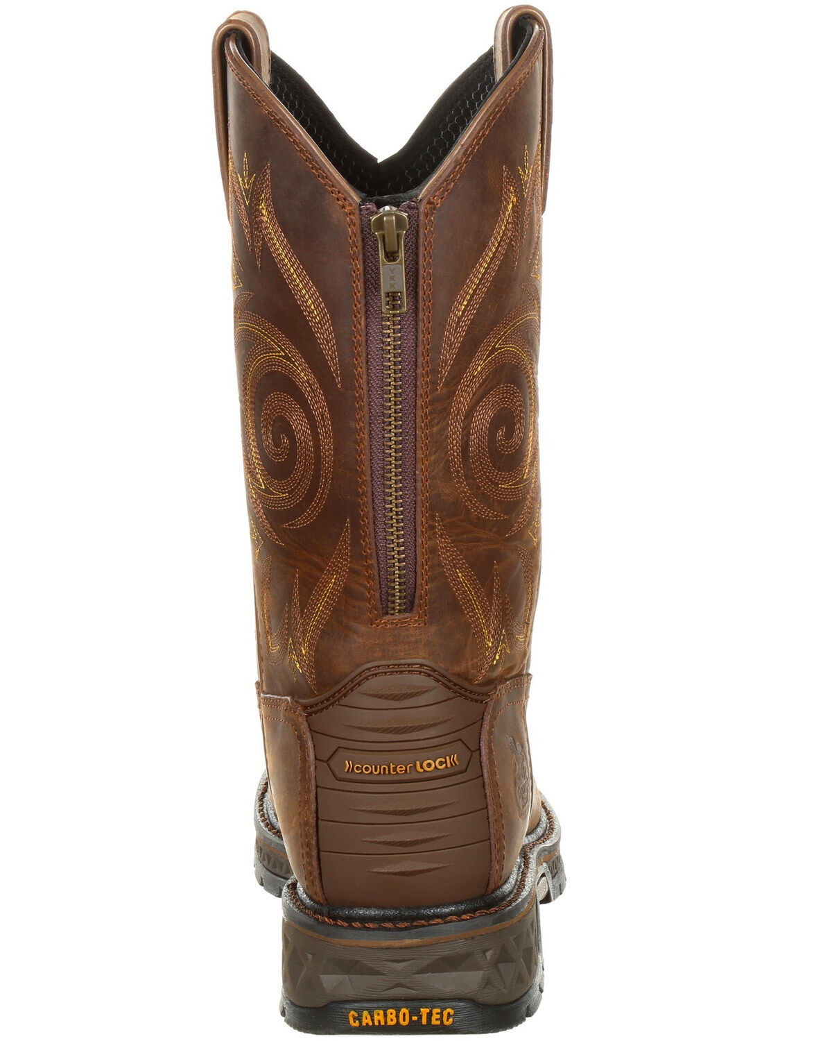 Image #4 - Georgia Boot Men's Carbo-Tec LT Waterproof Work Boots - Composite Toe, Brown, hi-res