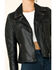 Image #4 - Mauritius Women's Christy Scatter Star Leather Jacket, Navy, hi-res