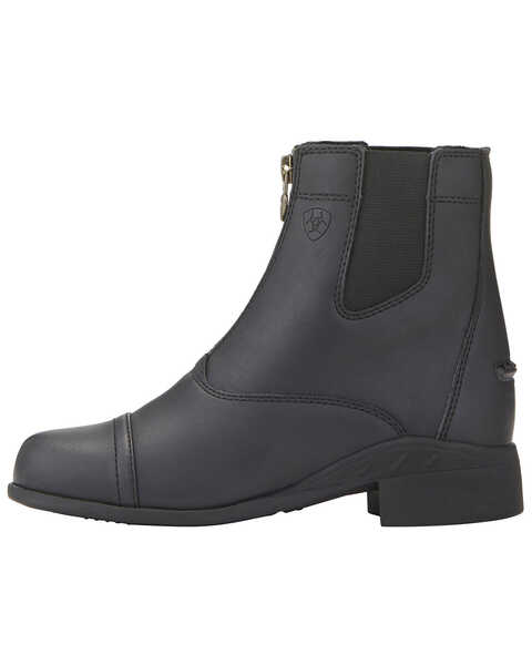 Image #2 - Ariat Boys' Scout Zip Paddock Riding Boots, Black, hi-res