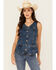 Image #1 - Levi's Women's Longline Denim Vest, Blue, hi-res