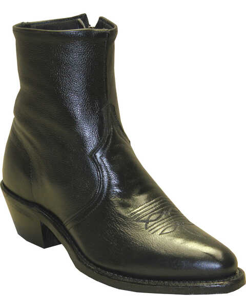 Image #1 - Sage Boots by Abilene Men's 7" Western Zip Boots, Black, hi-res