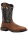 Image #1 - Durango Men's Workhorse Pull On Western Work Boots - Steel Toe , Brown, hi-res