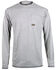 Image #1 - Ariat Men's Rebar Crew Long Sleeve Shirt, Hthr Grey, hi-res