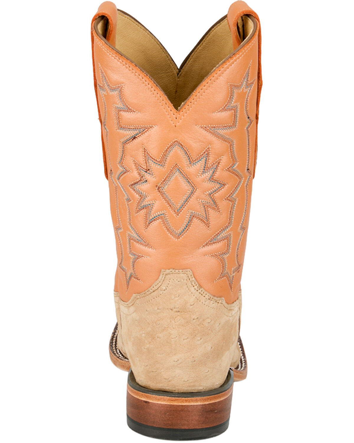 Image #5 - Tony Lama Men's Heritage Carlos Exotic Ostrich Western Boots - Broad Square Toe, Tan, hi-res