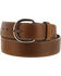 Image #1 - Justin Men's Classic Western Leather Belt, Brown, hi-res