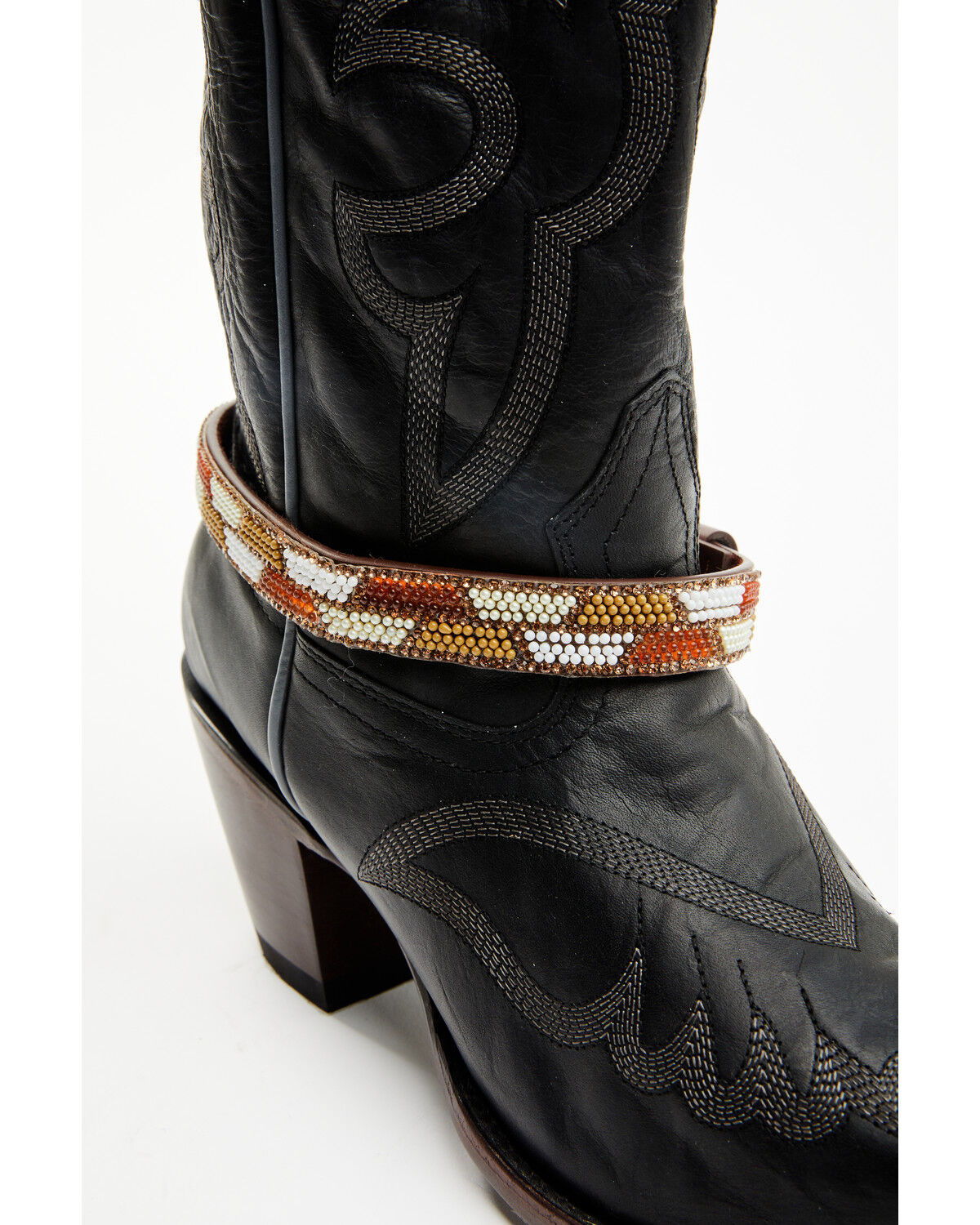 Boot Barn Women's Rhinestone Studded Strap Boot Jewelry, Brown, hi-res