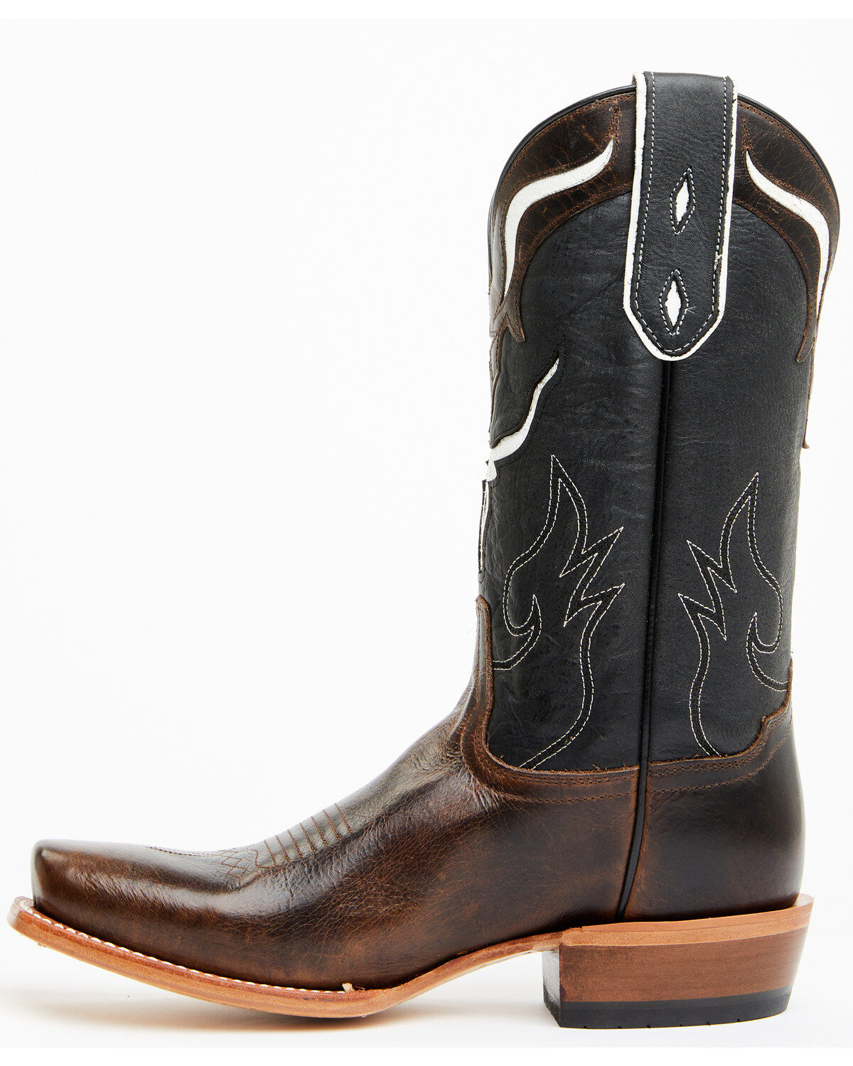 Image #3 - Moonshine Spirit&reg; Men's Showtime Longhorn Inlay Western Boots - Square Toe, Brown, hi-res
