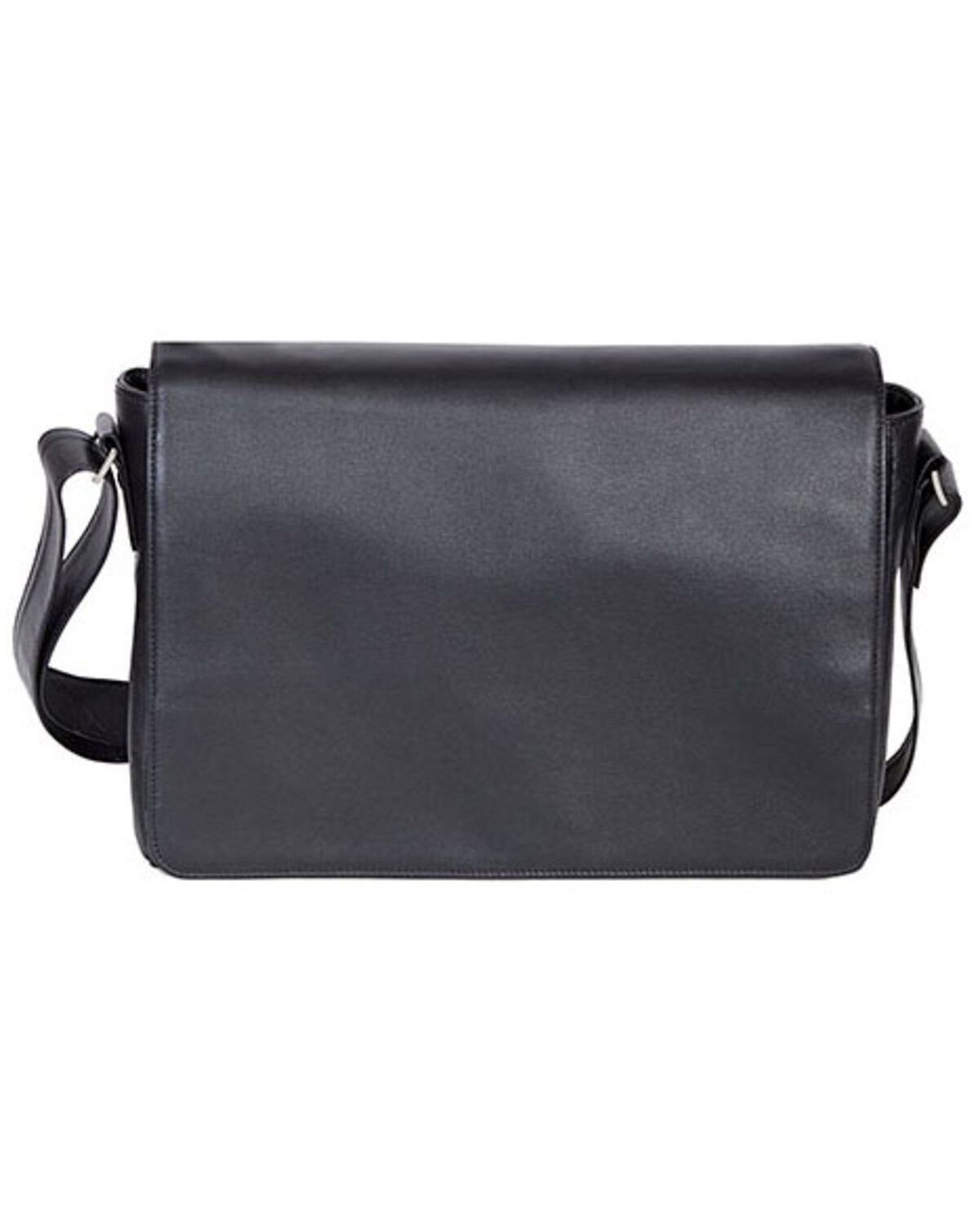 Scully Women's Leather Messenger Bag, Black, hi-res