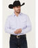 Image #1 - Cody James Black 1978&reg; Men's Condor Striped Print Long Sleeve Button-Down Western Shirt, Light Blue, hi-res