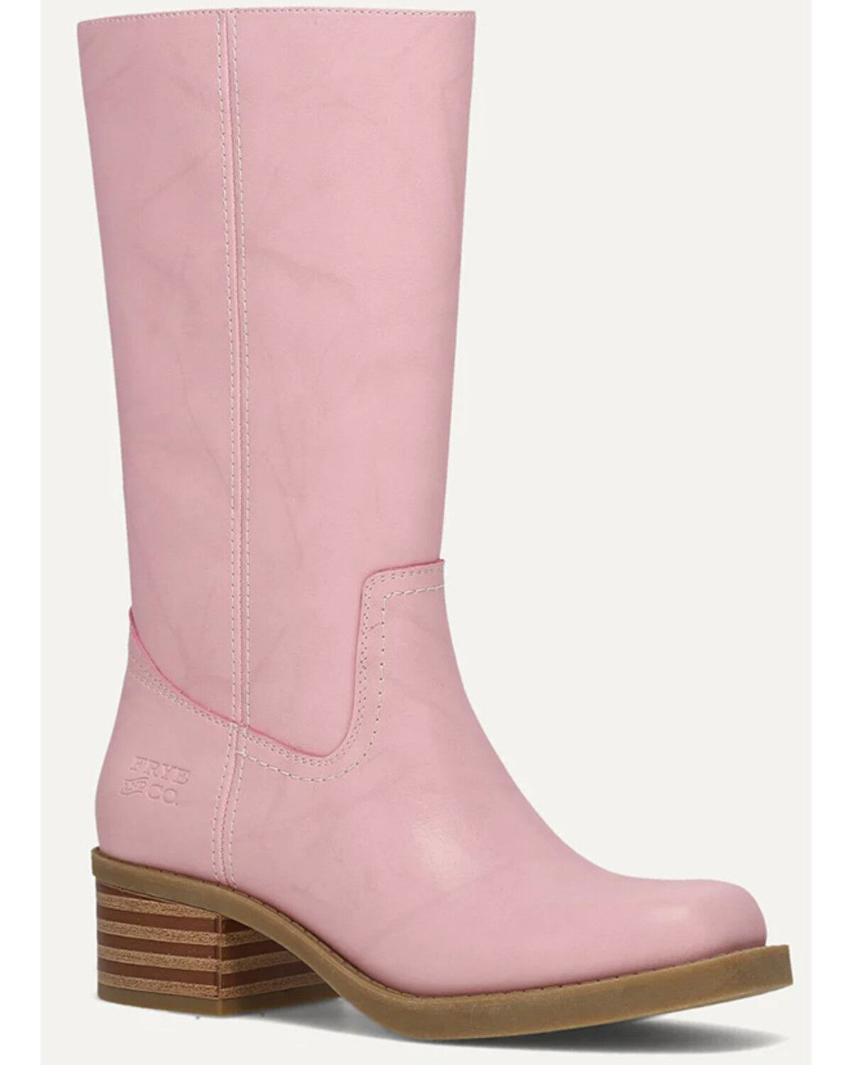 Image #1 - Frye & Co Girls' Miranda 14 Boots - Square Toe, Pink, hi-res