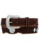 Image #1 - Tony Lama Men's Tooled Stillwater Creek Western Belt, Tan, hi-res