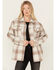 Image #1 - Cleo + Wolf Women's Flannel Shacket , Cream, hi-res