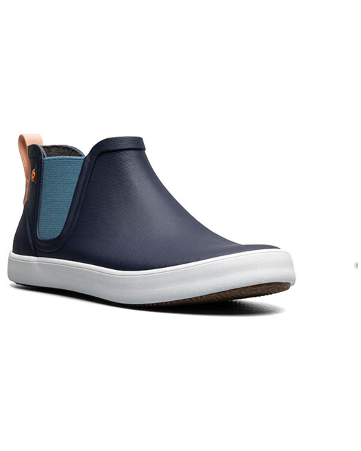 Image #1 - Bogs Women's Kicker Rain Chelsea Rubber Boots - Round Toe, Navy, hi-res