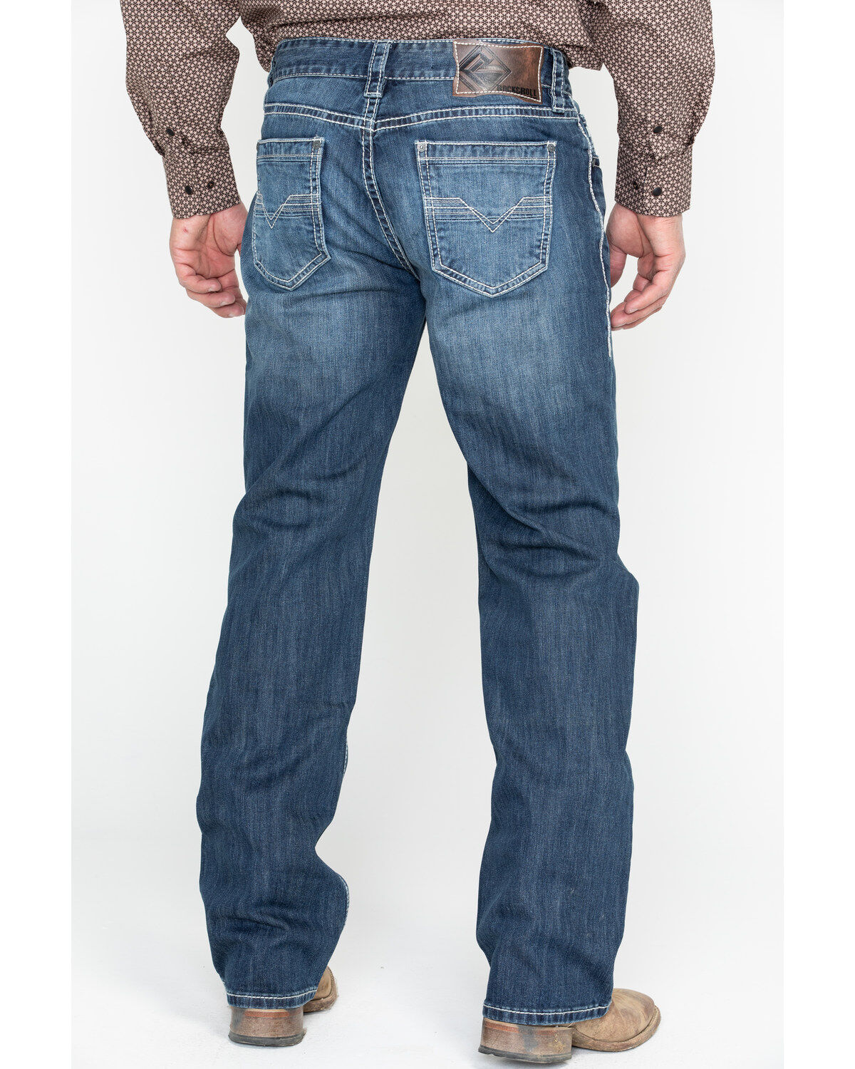 Rock & Roll Denim Men's Reflex Double Barrel Straight Leg Jeans, Blue, hi-res
