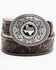 Image #1 - Justin Men's Triple T Ranch Belt, Brown, hi-res