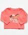 Image #1 - Wrangler Infant Girls' Horse Long Sleeve Graphic Shirt, Pink, hi-res