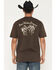 Image #1 - Seager Men's Los Rios Short Sleeve Graphic T-Shirt, Brown, hi-res