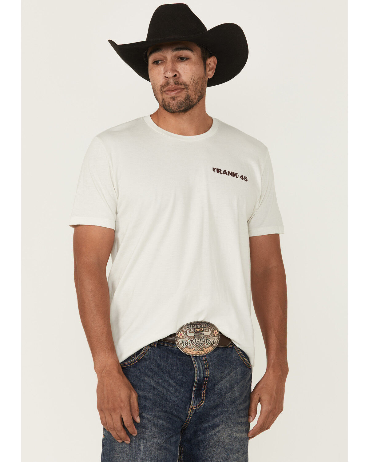 Image #2 - RANK 45&reg; Men's Untamed Cowboy Short Sleeve Graphic T-Shirt, Natural, hi-res