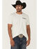 Image #2 - RANK 45&reg; Men's Untamed Cowboy Short Sleeve Graphic T-Shirt, Natural, hi-res